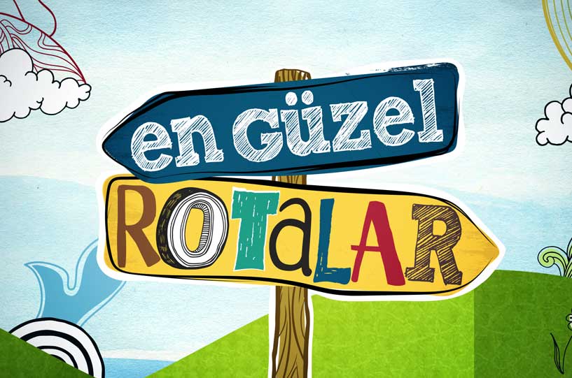 Sign on wood, en guzel rotalar logo