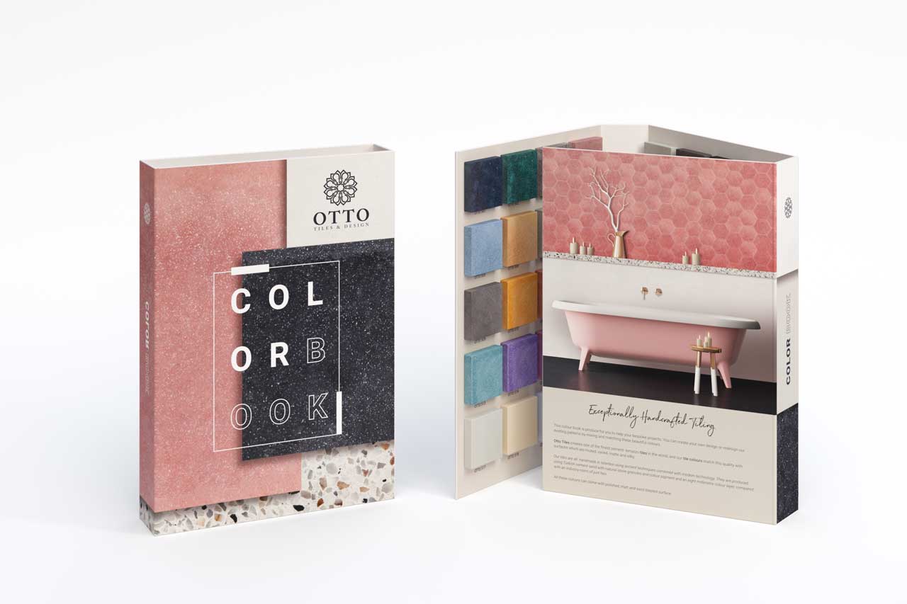 sample brochure for handmade Turkish tiles