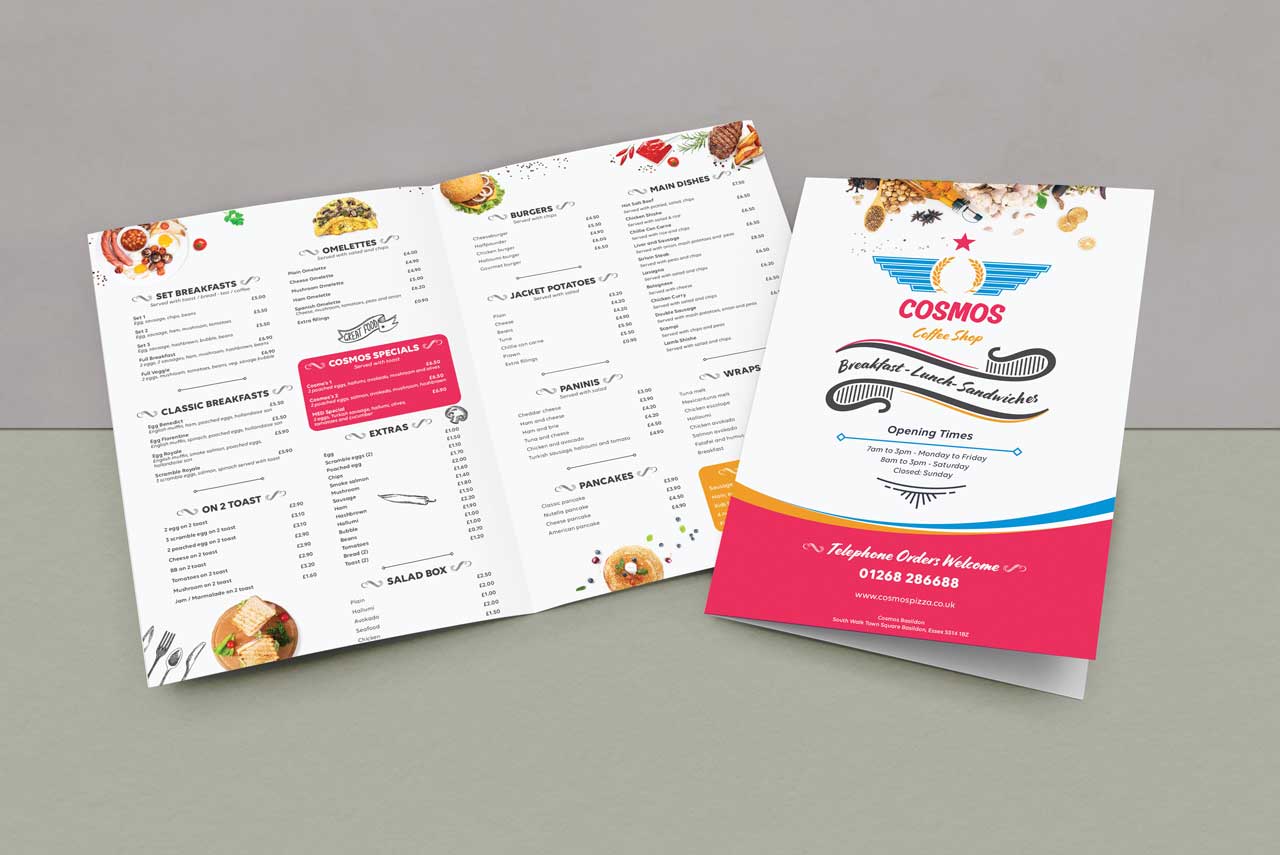 Menu for Cosmos Catering