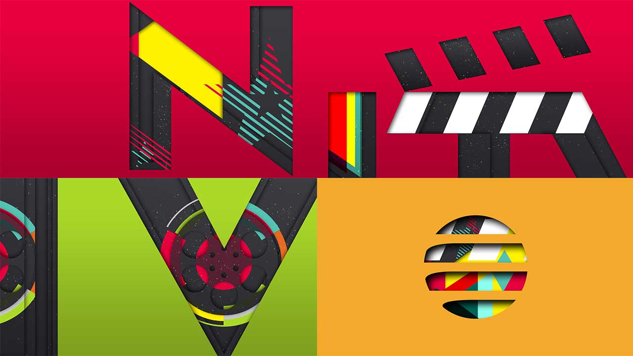 Film related graphics within text