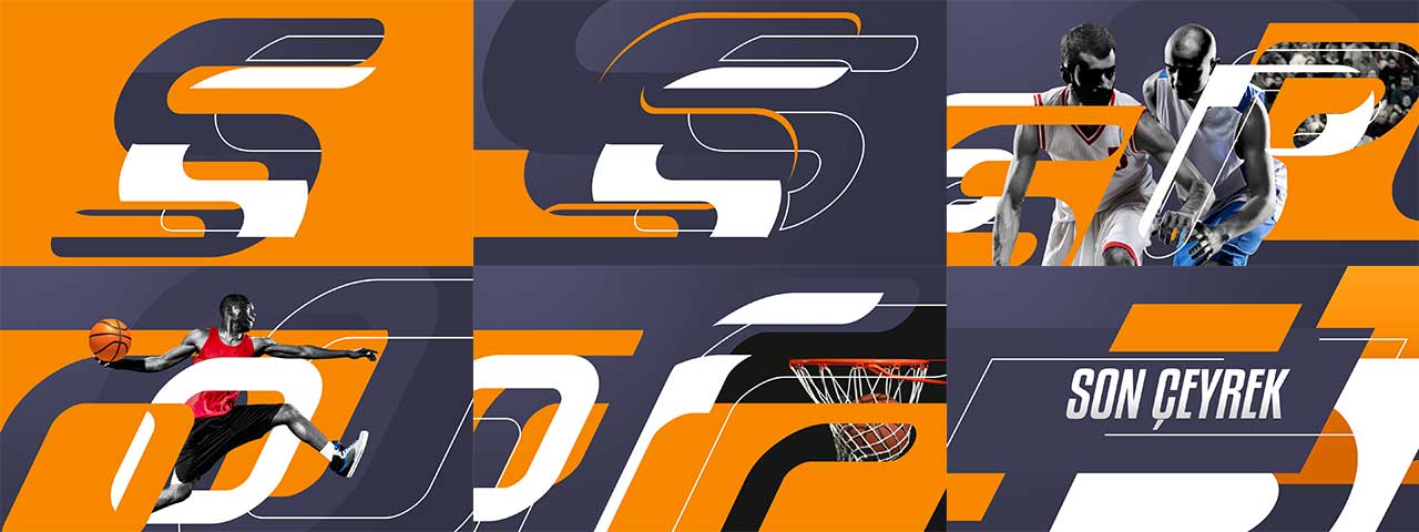 image of 2 basketball player on graphical orange background
